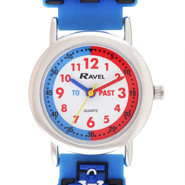 Kids Cartoon Time Teacher Watch Multicolour Rally Racing Car