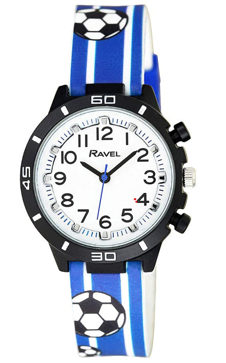 Ravel Children's Silicone Football Watch - Blue