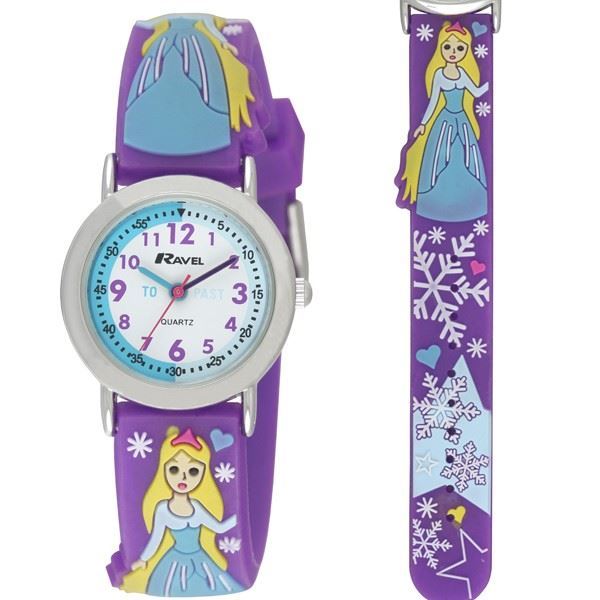 Ravel 3D Frozen Time Teacher Children's Analogue Multi colour Strap Watch