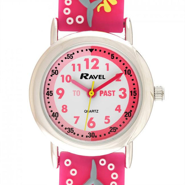 Kids Cartoon Time Teacher Watch Multi Colour Dolphin
