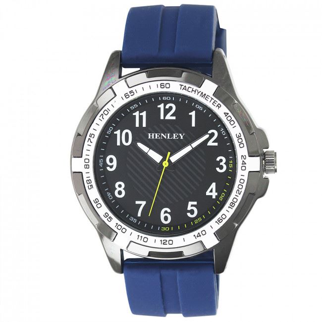 Henley Men's White Trim Sports Watch