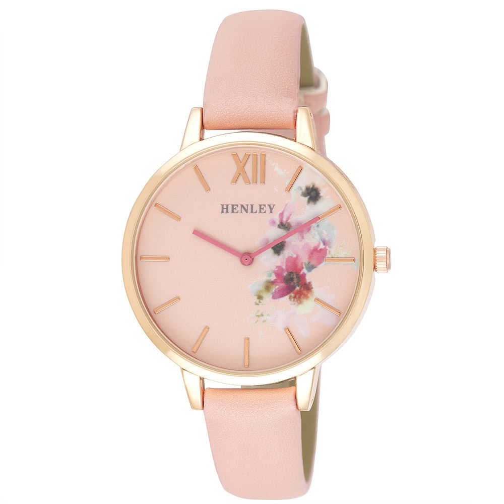 Henley Women's Fashion Designer Leather Strap Watch