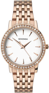 Sekonda Ladies Rose Gold Bracelet Watch