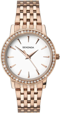 Sekonda Ladies Rose Gold Bracelet Watch