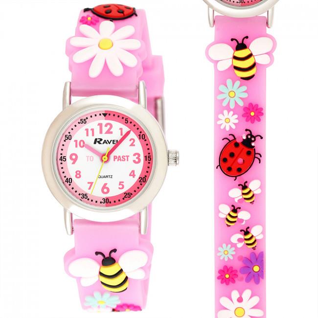 Kids Cartoon Time Teacher Watch Multicolour Bee