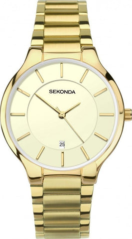 Sekonda Men Fashion Designer Gold Bracelet Watch