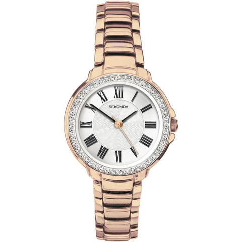 Sekonda Ladies Rose Gold Bracelet Watch