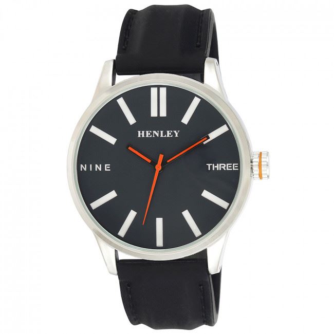 Henley Men's Bold Summer Silicone Strap Watch