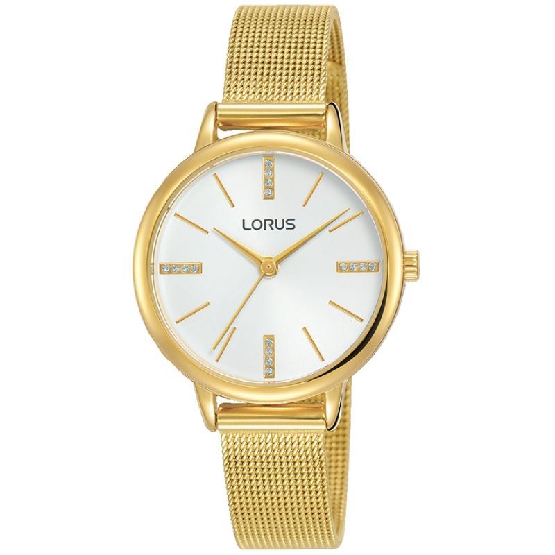 Lorus Women's Fashion Designer Analogue Gold Bracelet Watch