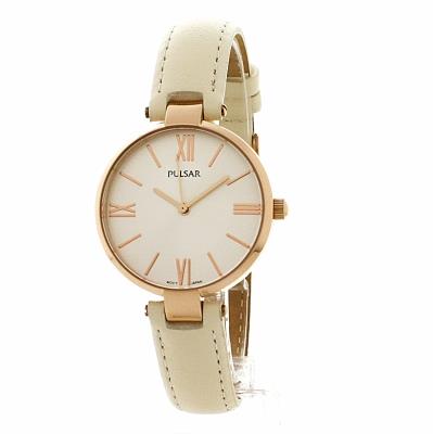 Pulsar Women's Fashion Leather Strap Watch