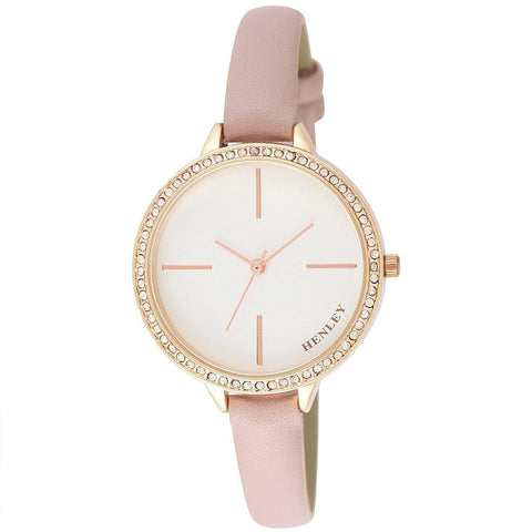 Henley Women's Diamante Feature Logo Watch