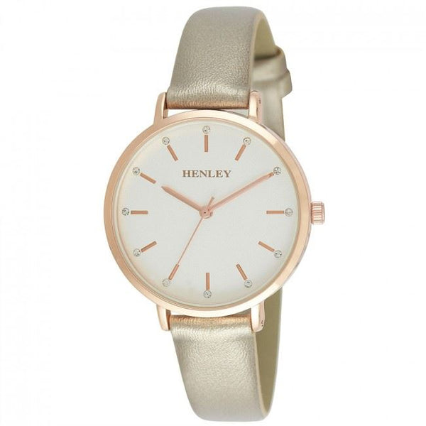 Henley Women's Fashion Casual Metallic Strap Watch