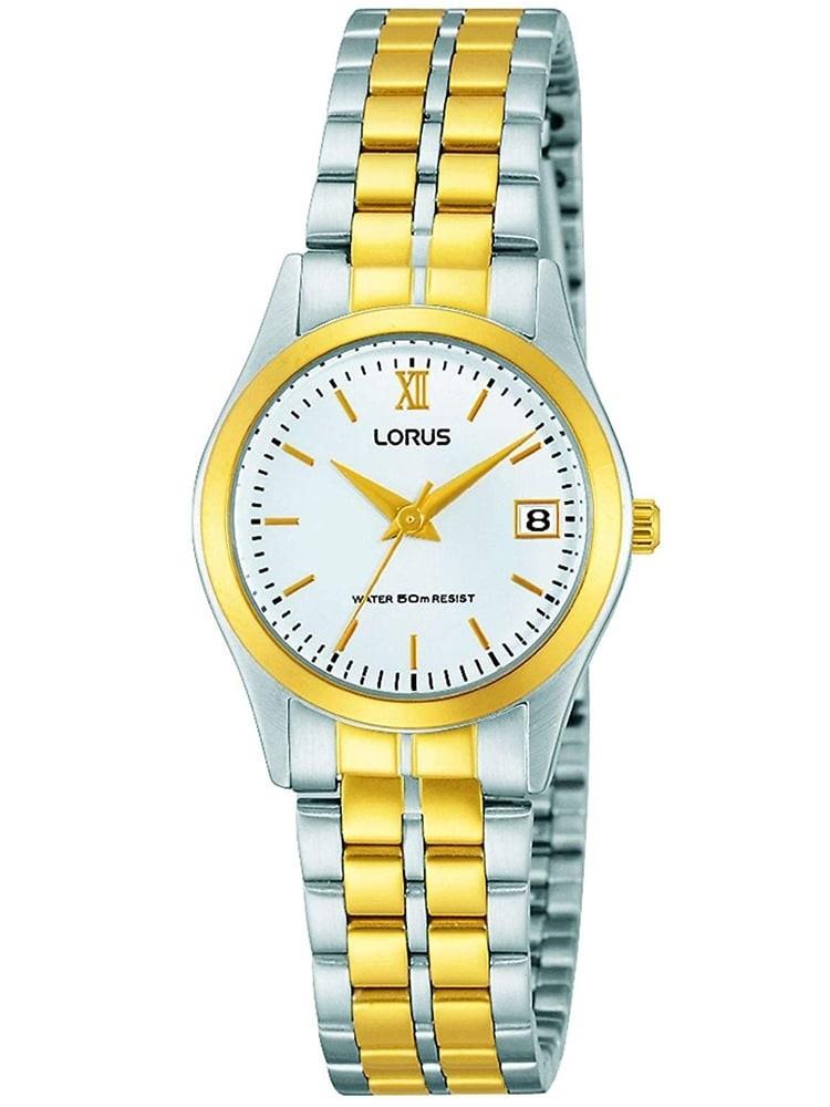 Lorus Ladies Date Quartz Watch 2 tone gold/silver Strap