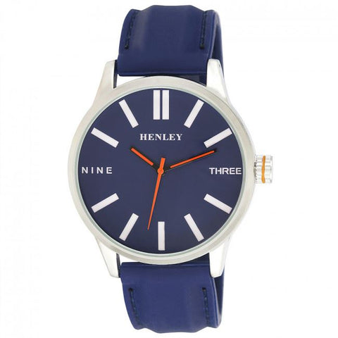 Henley Men's Bold Summer Silicone Strap Watch