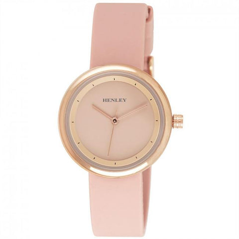 Henley ladies Slimline Sports Watch-Pink