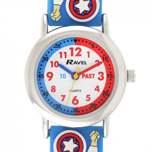 Kids Cartoon Time Teacher Watch Multi Colour Superheroes