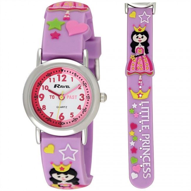 Ravel 3D Princess Time Teacher Children's Analogue Multi colour Strap Watch