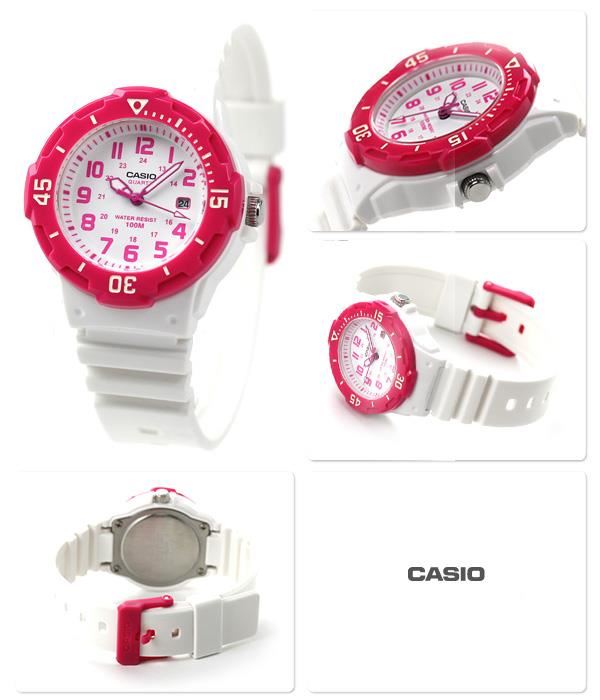 Casio Women's Analog Rubber Strap Red Watch