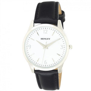 Henley Men's Contemporary City Watch Leather Strap Watch