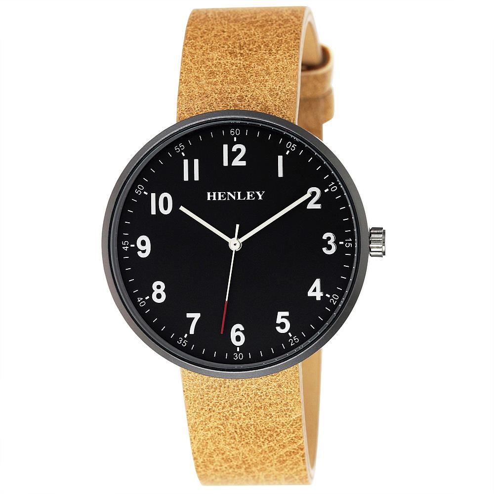 Henley Mens Leather Strap Watch