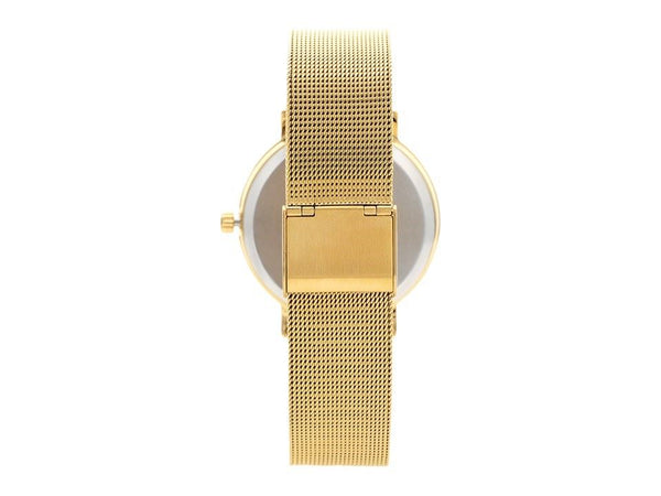 Lorus Men's Analogue Black Dial Gold Bracelet Watch