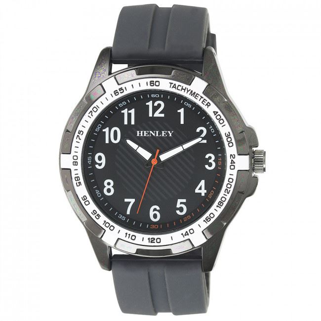 Henley Men's White Trim Sports Watch