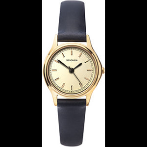 Sekonda Ladies Round Dial Blue Leather Strap Watch