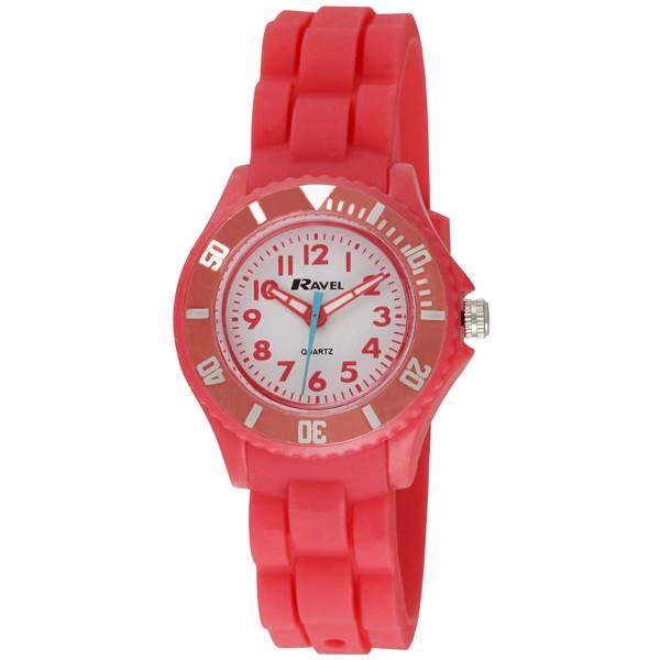 Ravel Children's Silicone Sports Watch Mountain Red