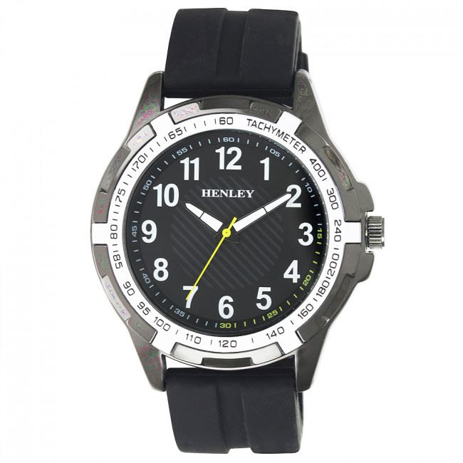 Henley Men's White Trim Sports Watch