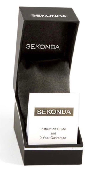 Sekonda Women's Fashion Big Dial Silver Plated Case Bracelet Watch