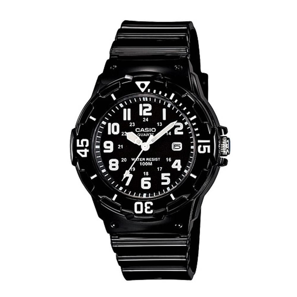 Casio Women's Analogue Quartz Resin Strap Black Watch
