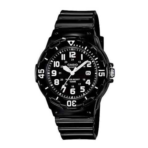 Casio Women's Analogue Quartz Resin Strap Black Watch
