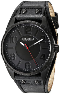 Caravelle by Bulova Men's New York Analog Display Quartz Black Watch
