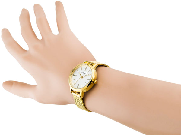 Lorus Women's Fashion Designer Analogue Gold Bracelet Watch