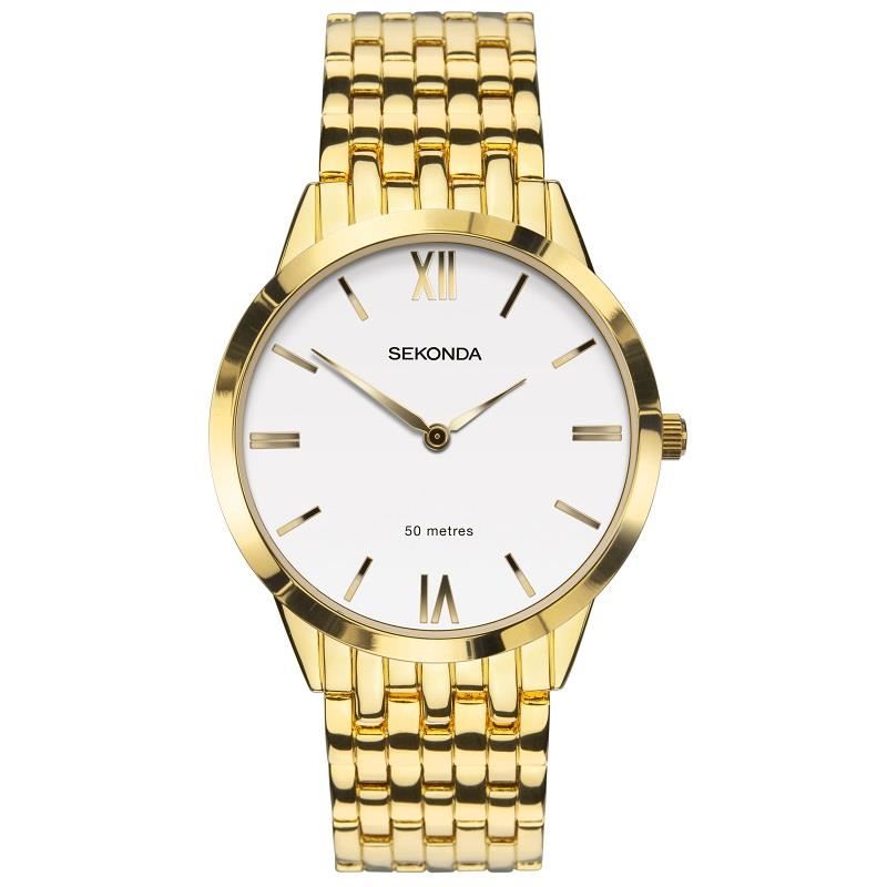 Sekonda Men's Fashion Gold Bracelet Watch