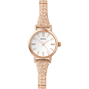 Sekonda Rose Gold Plated Expander Bracelet Ladies Watch