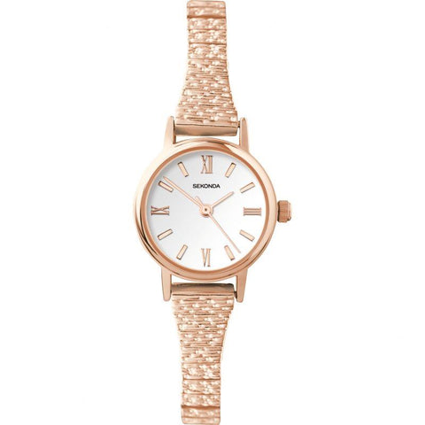 Sekonda Rose Gold Plated Expander Bracelet Ladies Watch